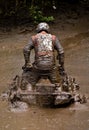 ATV in the mud Royalty Free Stock Photo