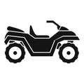 Atv quad bike icon, simple style