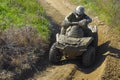 ATV Quad Racer Royalty Free Stock Photo