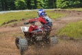 ATV racer in the mud Royalty Free Stock Photo