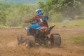 ATV racer in the mud Royalty Free Stock Photo