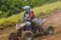 ATV racer in the mud Royalty Free Stock Photo
