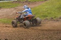 ATV racer takes a turn Royalty Free Stock Photo