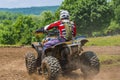 ATV racer takes a turn Royalty Free Stock Photo