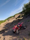 Atv ride Royalty Free Stock Photo