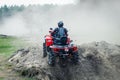 ATV, UTV, buggy, 4x4 off-road vehicle in muddy water. Extreme, adrenalin Royalty Free Stock Photo