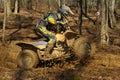 ATV woods racer Royalty Free Stock Photo