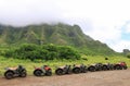 ATVs in a Row Royalty Free Stock Photo