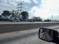 Overturned Truck on 5 Freeway in Los Angeles Truck swerved to avoid stopped vehicle and overturned