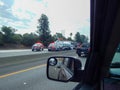 Overturned Truck on 5 Freeway in Los Angeles Truck swerved to avoid stopped vehicle and overturned