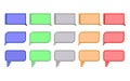 Atypical speech colored bubbles Royalty Free Stock Photo