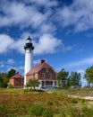 Au Sable Light Station at Pictured Rocks Royalty Free Stock Photo