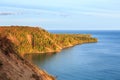 Au Sable Point Sunrise in Autumn - Pictured Rocks, Michigan Royalty Free Stock Photo