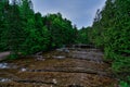 Au train Falls from the bridge looking upstream Munising MI