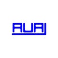 AUA letter logo creative design with vector graphic,