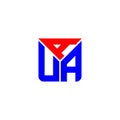 AUA letter logo creative design with vector graphic