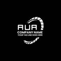 AUA letter logo creative design with vector graphic,