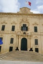 The Auberge de Castille is an auberge in Valletta, Malta, that now houses the Office of the Prime Minister of Malta. Valletta, Royalty Free Stock Photo