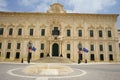 The Auberge de Castille is an auberge in Valletta, Malta, that now houses the Office of the Prime Minister of Malta. Valletta, Royalty Free Stock Photo