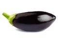 Aubergine or eggplant isolated on white background. Royalty Free Stock Photo