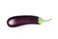 Aubergine eggplant isolated on white background. Clipping Path Royalty Free Stock Photo