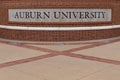 AUBURN ALABAMA, USA - June 18, 2020 - Auburn University Sign at Main Campus Entrance