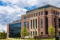 AUBURN ALABAMA, USA - JUNE 18, 2020 - Raymond J Harbert College of Business building exterior on the Auburn University campus