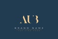 AUC abstract letter logo design Royalty Free Stock Photo