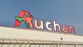 Auchan shopping mall logo Royalty Free Stock Photo