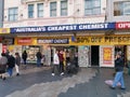 AUCKLAND, AUSTRALIA - May 11, 2019: View of Discount Chemist Warehouse shop at Manly Beach