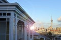 Auckland CBD financial district skyline as seen east from Ponsonby