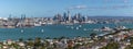 Auckland city harbour panorama, New Zealand Royalty Free Stock Photo