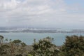 Auckland City from Rangitoto Island, New Zealand. Royalty Free Stock Photo