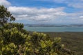 Auckland City from Rangitoto Island, New Zealand. Royalty Free Stock Photo