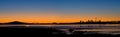 Auckland City Sunrise Panorama Royalty Free Stock Photo