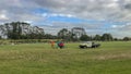 Auckland Council workers watering the fields