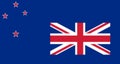 Glossy glass Auckland Islands Flag