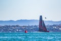 Scenic view of a sailboat during the 36th Americas Cup in Auckland, New Zealand