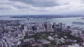 Auckland CBD Aerial Panorama 4k