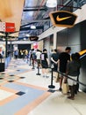 Last day of the year, long queues at Nike outlet store.