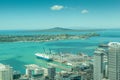 Auckland, New Zealand- December 12, 2013. Landscape view from Au