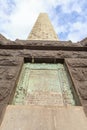 Auckland, New Zealand- December 1, 2013. Obelisk memorial of Sir