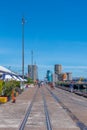 AUCKLAND, NEW ZEALAND, FEBRUARY 20, 2020: Silo park at the port of Auckland. New Zealand