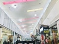 AUCKLAND, NEW ZEALAND- JULY 4,2020- Sylvia Park Shopping Centre. High and tilt ceiling. Royalty Free Stock Photo