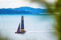 Scenic view of a sailboat during the 36th Americas Cup in Auckland, New Zealand