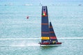 Scenic view of a sailboat during the 36th Americas Cup in Auckland, New Zealand