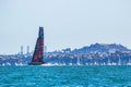 Scenic view of a sailboat during the 36th Americas Cup in Auckland, New Zealand