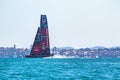 Scenic view of a sailboat during the 36th Americas Cup in Auckland, New Zealand