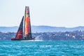 Scenic view of a sailboat during the 36th Americas Cup in Auckland, New Zealand