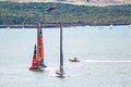 Scenic view of sailboats during the 36th Americas Cup in Auckland, New Zealand